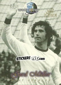 Sticker Gerd Muller - World Cup Greats Platinum 1998 - Futera