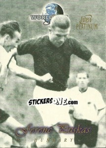 Sticker Ferenc Puskas - World Cup Greats Platinum 1998 - Futera