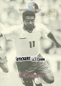Sticker Romario - World Cup Greats Platinum 1998 - Futera