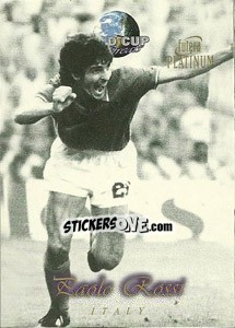 Sticker Paolo Rossi - World Cup Greats Platinum 1998 n. 40 - Futera