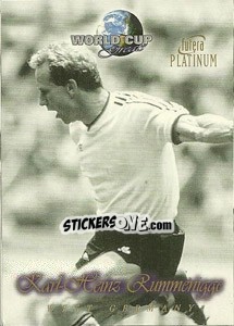 Sticker Karl-Heinz Rummenigge - World Cup Greats Platinum 1998 n. 41 - Futera