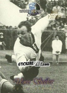 Sticker Uwe Seeler - World Cup Greats Platinum 1998 - Futera