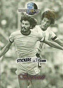 Sticker Socrates - World Cup Greats Platinum 1998 - Futera