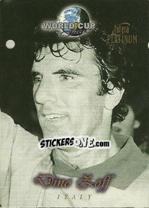 Sticker Dino Zoff - World Cup Greats Platinum 1998 - Futera