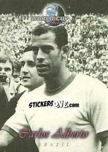 Sticker Carlos Alberto - World Cup Greats Platinum 1998 n. 1 - Futera