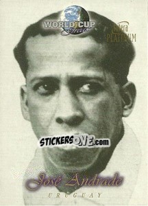 Figurina Jose Andrade - World Cup Greats Platinum 1998 n. 2 - Futera