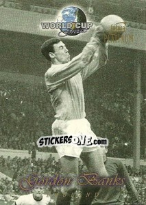 Sticker Gordon Banks - World Cup Greats Platinum 1998 n. 4 - Futera