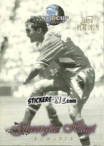Sticker Gheorghe Hagi - World Cup Greats Platinum 1998 n. 15 - Futera