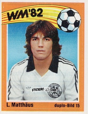 Sticker L. Matthäus - Fußball WM '82 n. 15 - NO EDITOR