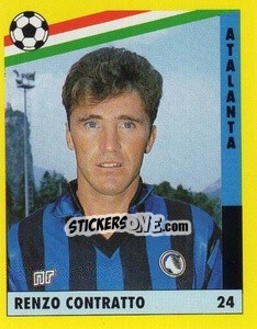 Figurina Renzo Contratto - Il Grande Calcio 1991 n. 24 - Vallardi