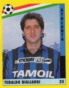 Cromo Tebaldo Bigliardi - Il Grande Calcio 1991 n. 25 - Vallardi