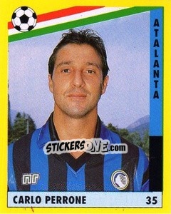 Sticker Carlo Perrone - Il Grande Calcio 1991 n. 35 - Vallardi