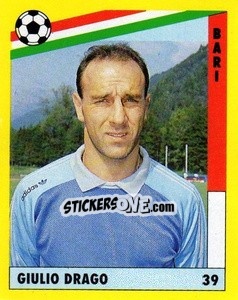 Sticker Giulio Drago - Il Grande Calcio 1991 n. 39 - Vallardi