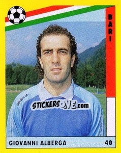 Sticker Giuseppe Alberga - Il Grande Calcio 1991 n. 40 - Vallardi