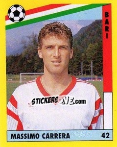 Sticker Massimo Carrera - Il Grande Calcio 1991 n. 42 - Vallardi