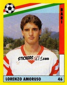 Sticker Lorenzo Amoruso - Il Grande Calcio 1991 n. 46 - Vallardi