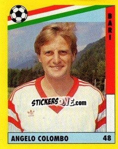 Sticker Angelo Colombo - Il Grande Calcio 1991 n. 48 - Vallardi