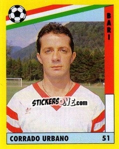 Sticker Corrado Urbano - Il Grande Calcio 1991 n. 51 - Vallardi