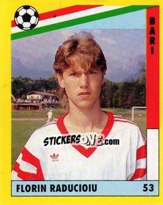 Cromo Florin Răducioiu - Il Grande Calcio 1991 n. 53 - Vallardi