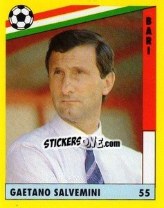 Cromo Gaetano Salvemini - Il Grande Calcio 1991 n. 55 - Vallardi