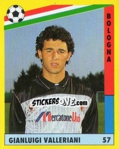 Sticker Gianluigi Valleriani - Il Grande Calcio 1991 n. 57 - Vallardi