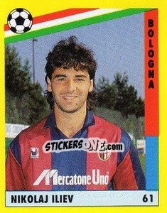 Sticker Nikolaj Iliev - Il Grande Calcio 1991 n. 61 - Vallardi