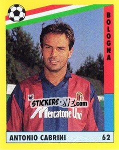 Sticker Antonio Cabrini - Il Grande Calcio 1991 n. 62 - Vallardi