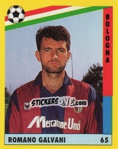 Sticker Romano Galvani - Il Grande Calcio 1991 n. 65 - Vallardi