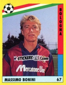 Sticker Massimo Bonini - Il Grande Calcio 1991 n. 67 - Vallardi