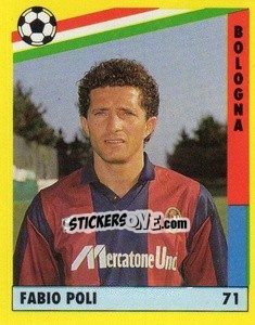 Sticker Fabio Poli - Il Grande Calcio 1991 n. 71 - Vallardi