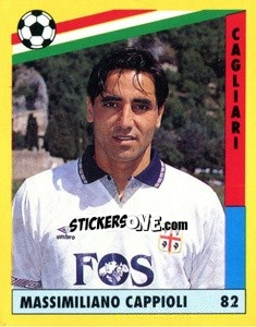 Sticker Massimiliano Cappioli - Il Grande Calcio 1991 n. 82 - Vallardi