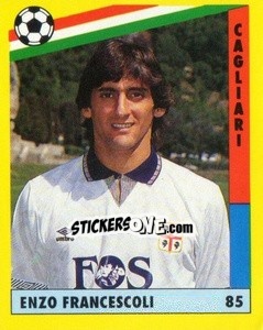 Sticker Enzo Francescoli - Il Grande Calcio 1991 n. 85 - Vallardi