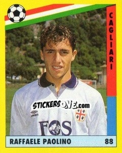 Sticker Raffaele Paolino - Il Grande Calcio 1991 n. 88 - Vallardi