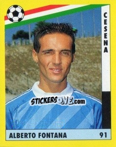 Cromo Alberto Fontana - Il Grande Calcio 1991 n. 91 - Vallardi