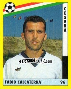 Sticker Fabio Calcaterra - Il Grande Calcio 1991 n. 96 - Vallardi