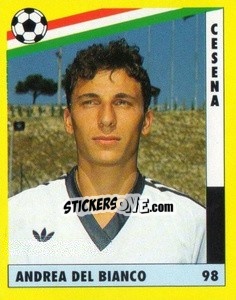 Sticker Andrea Del Bianco - Il Grande Calcio 1991 n. 98 - Vallardi