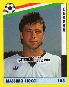 Sticker Massimo Ciocci - Il Grande Calcio 1991 n. 103 - Vallardi