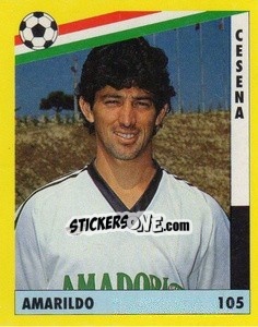 Sticker Amarildo - Il Grande Calcio 1991 n. 105 - Vallardi