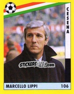 Sticker Marcello Lippi - Il Grande Calcio 1991 n. 106 - Vallardi