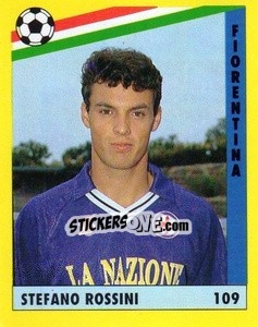 Sticker Stefano Rossini - Il Grande Calcio 1991 n. 109 - Vallardi