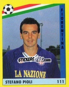 Sticker Stefano Pioli - Il Grande Calcio 1991 n. 111 - Vallardi