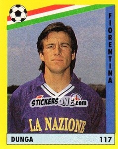 Sticker Dunga - Il Grande Calcio 1991 n. 117 - Vallardi