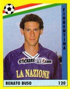 Sticker Renato Buso - Il Grande Calcio 1991 n. 120 - Vallardi