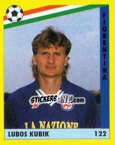 Sticker Luboš Kubík - Il Grande Calcio 1991 n. 122 - Vallardi