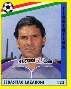 Sticker Sebastião Lazaroni - Il Grande Calcio 1991 n. 123 - Vallardi