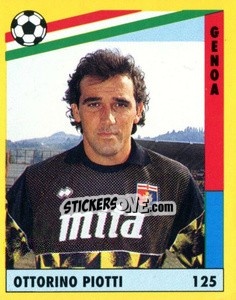 Sticker Ottorino Piotti - Il Grande Calcio 1991 n. 125 - Vallardi