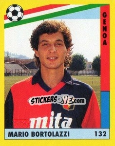 Sticker Mario Bortolazzi - Il Grande Calcio 1991 n. 132 - Vallardi