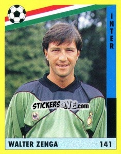 Sticker Walter Zenga - Il Grande Calcio 1991 n. 141 - Vallardi
