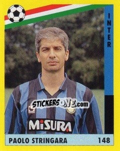 Sticker Paolo Stringara - Il Grande Calcio 1991 n. 148 - Vallardi
