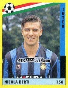Sticker Nicola Berti - Il Grande Calcio 1991 n. 150 - Vallardi